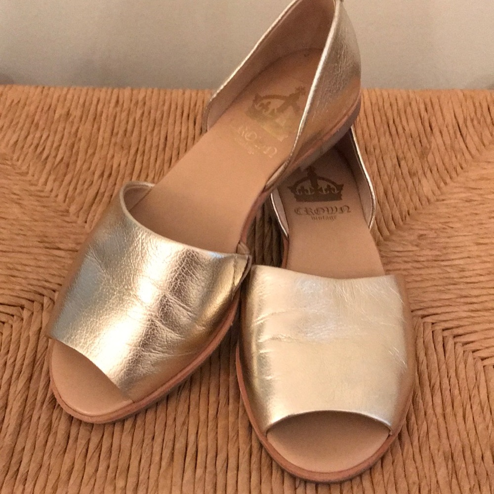 Gold sandals